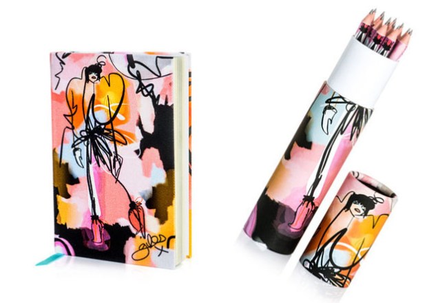 Giles illustration Leah notebook - £38Giles Leah Pencils - £17